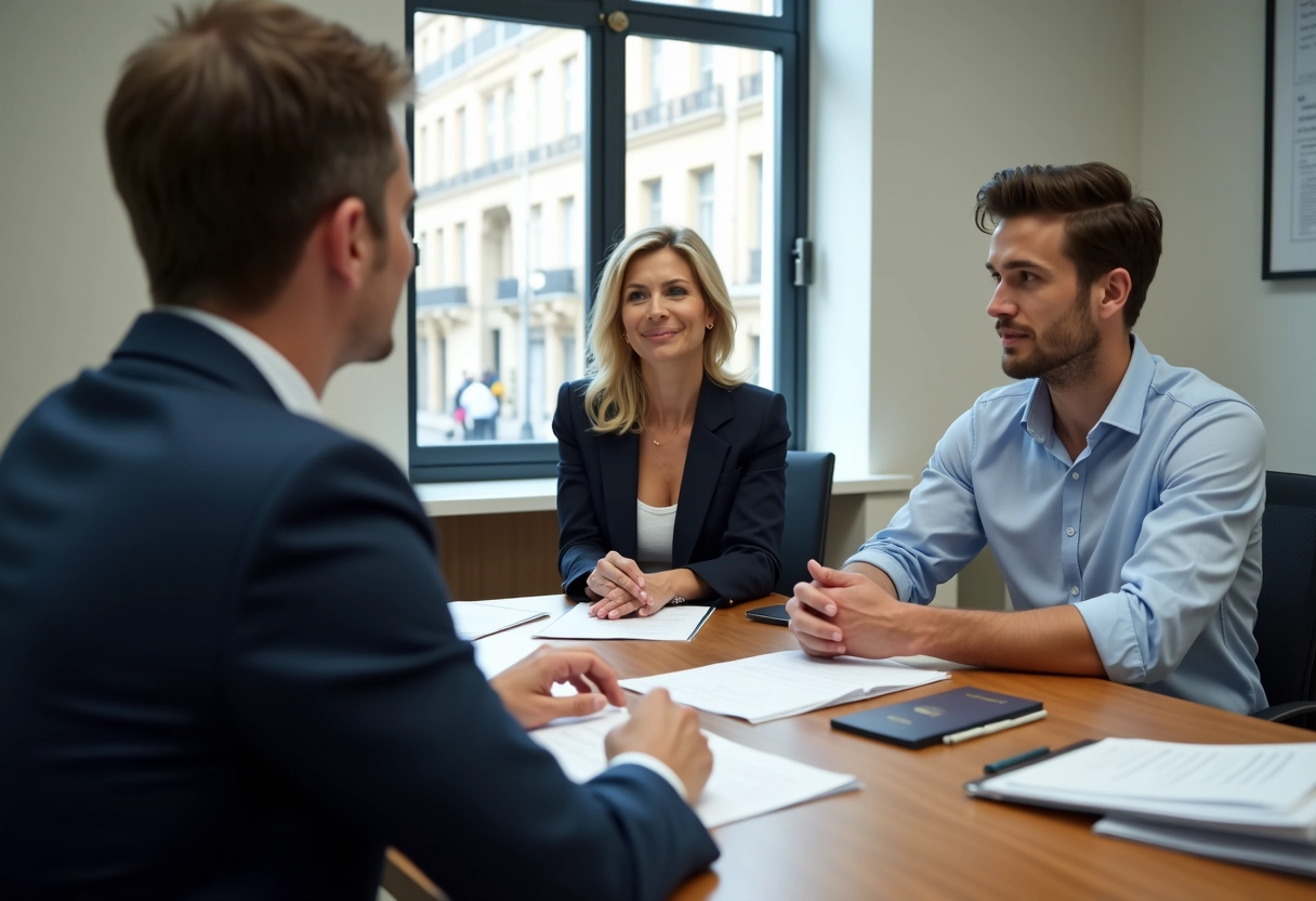 Signature du certificat de mariage à Gibraltar dans un bureau moderne